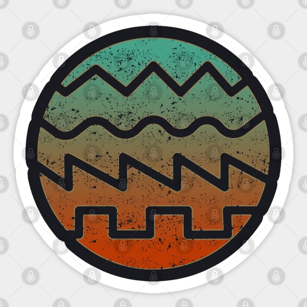 Synthesizer Waveform Sticker by Mewzeek_T